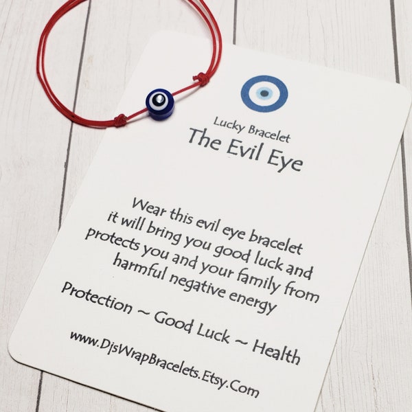 Evil Eye Red String Bracelet for Protection