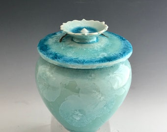 金継ぎ陶器骨壷：結晶の陶器製葬儀容器 - Etsy 日本