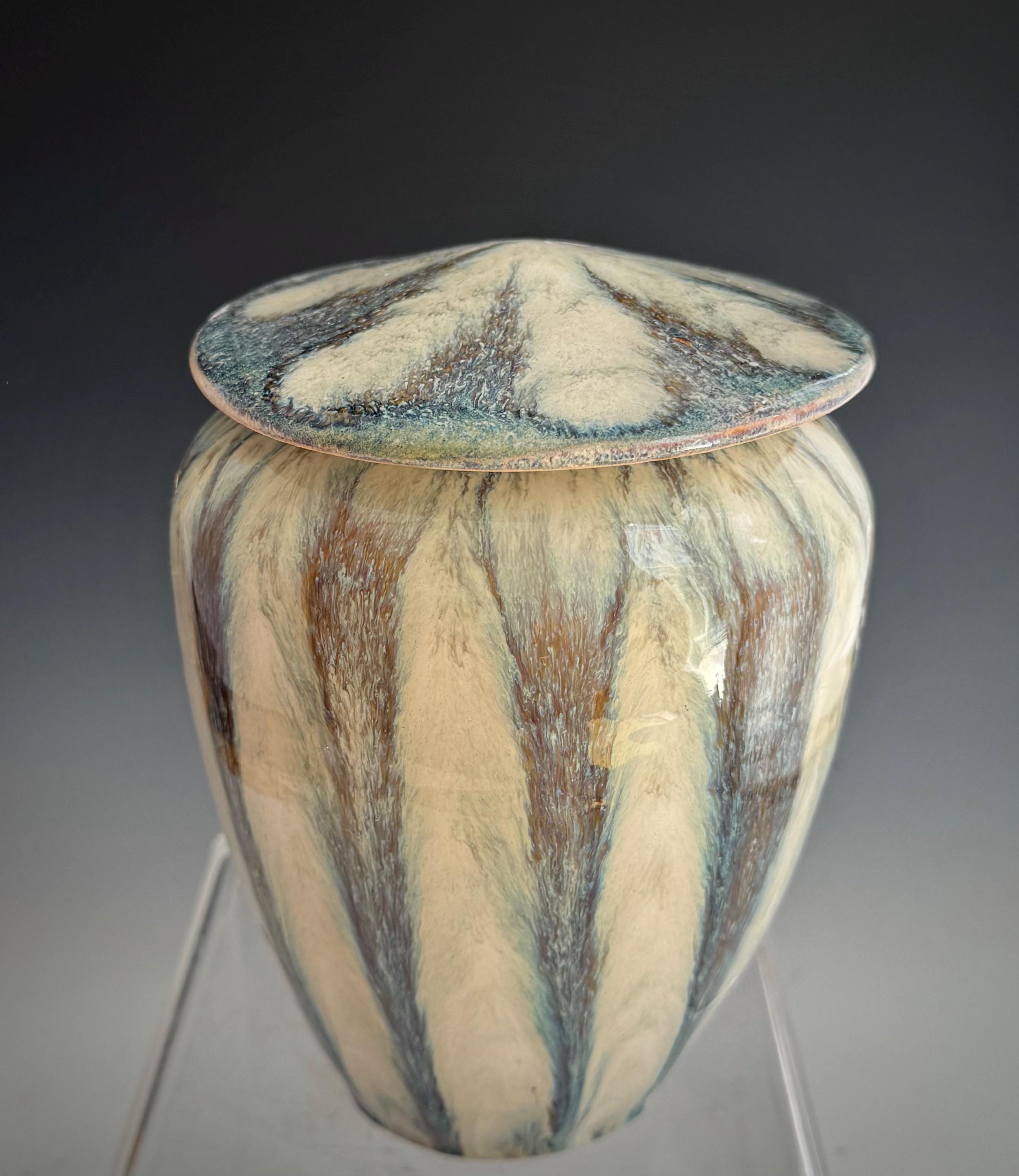 Ceramic Pet or Treasury Cremation Urn for Ashes, Handmade Funeral Vessel, SacredUrnsEtc by Susan Fontaine Pottery