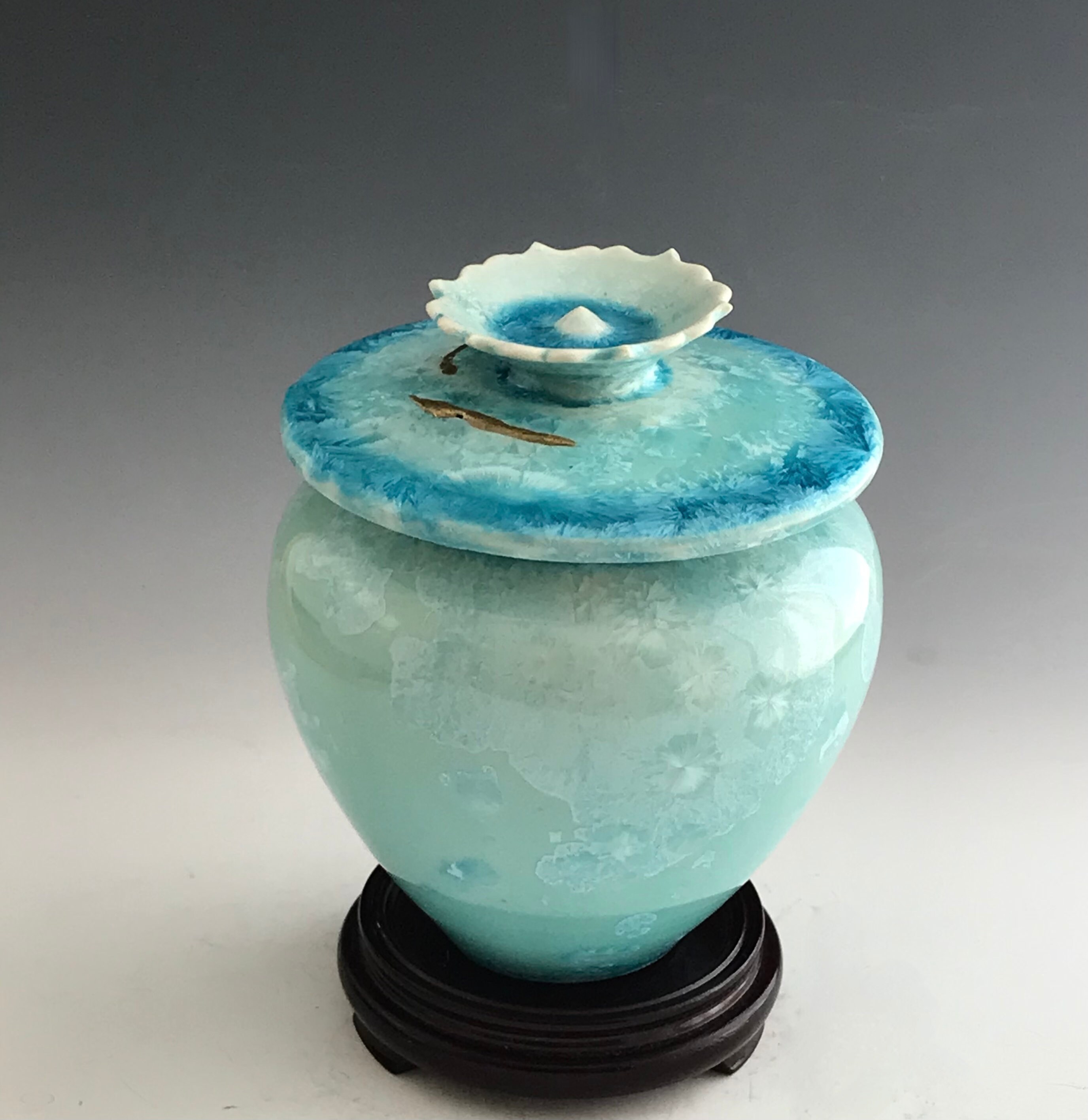 金継ぎ陶器骨壷：結晶の陶器製葬儀容器 - Etsy 日本