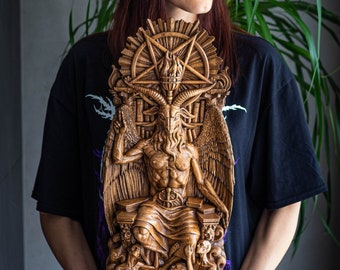 Baphomet LARGE Statue: A Majestic Addition to Your Home Altar for Wicca and Occult Enthusiasts