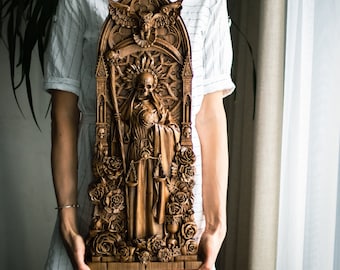 Santa Muerte BIG goddess statuette, 25 inches