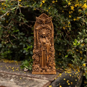 Santa Muerte goddess statuette, Holy Death, for home altar, Catholicism, Hinduism, wicca, statue, witches