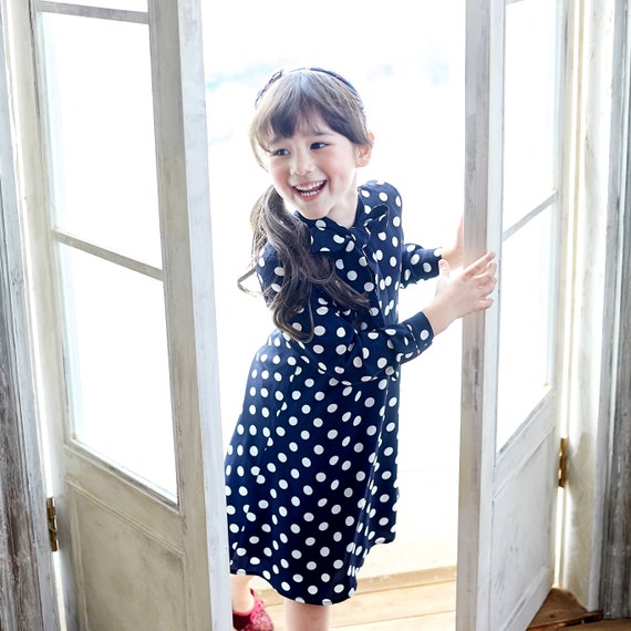 spotty dress girl