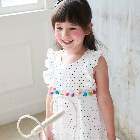 dot printed dress