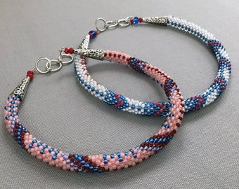 New Mexico Collection: Santa Fe & Albuquerque Bead Crochet Necklaces
