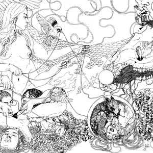 The Weaver | 11&quot; x 17&quot; Beautiful Detailed Line Drawing Print for Wall Art | The Grand Cycle