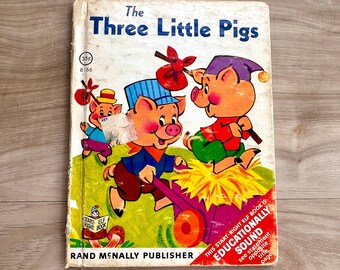 The Three Little Pigs - Rand McNally Start Right Elf Book #8166 - Vintage 1969 Children’s Book - Fairy Tale
