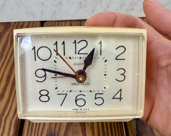Vintage Westclox Bold II Alarm Clock Model 22190 Working USA Made