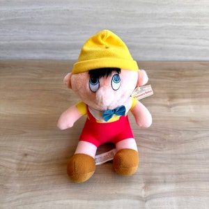Vintage 1985 Disney Pinocchio Plüsch-Puppe - 9 Zoll Kuscheltier - Mit Original-Etikett - Walt Disney Classic Sammlerstück