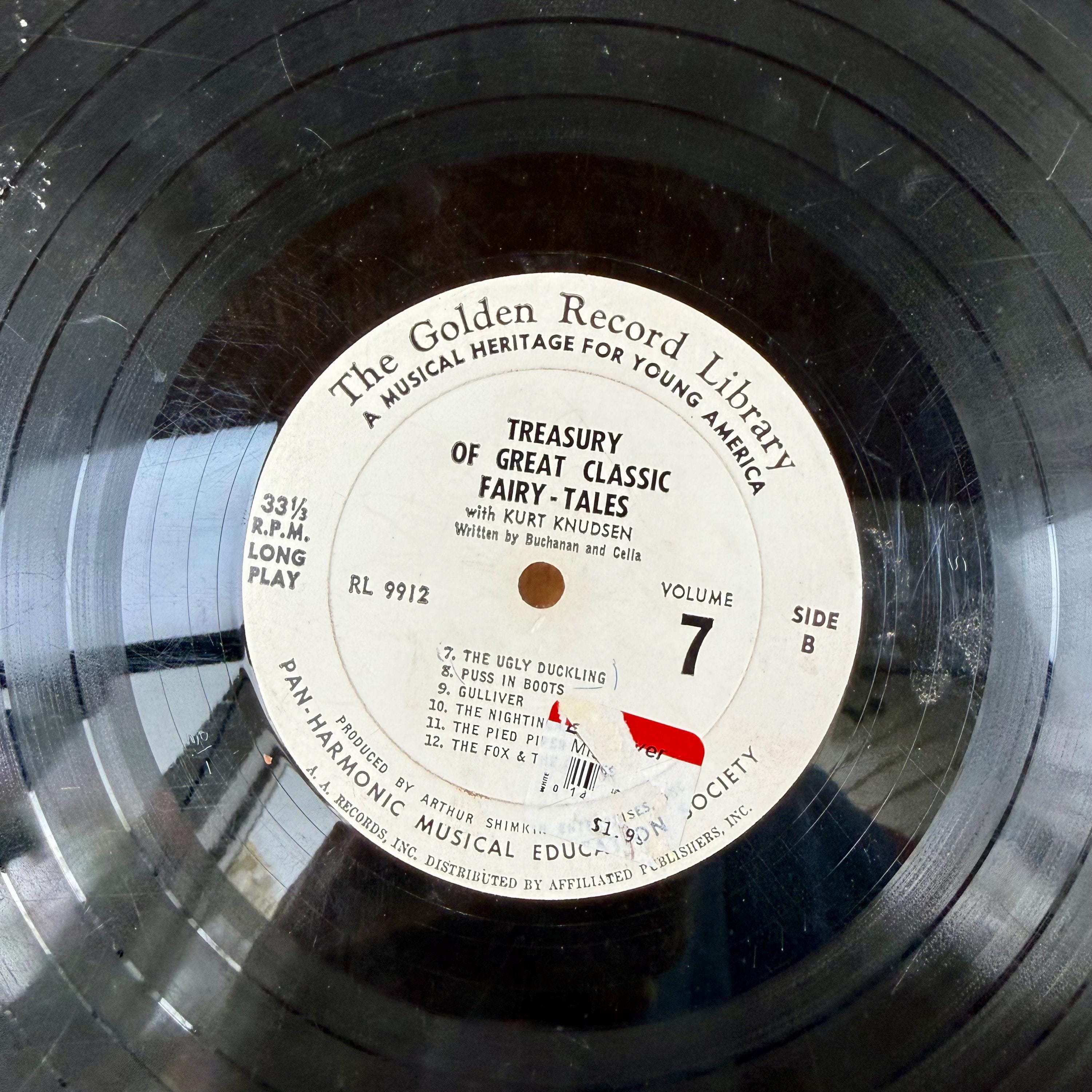 Vintage Golden Record Library Fairy Tales Vinyl LP Vol 7 Children’s ...