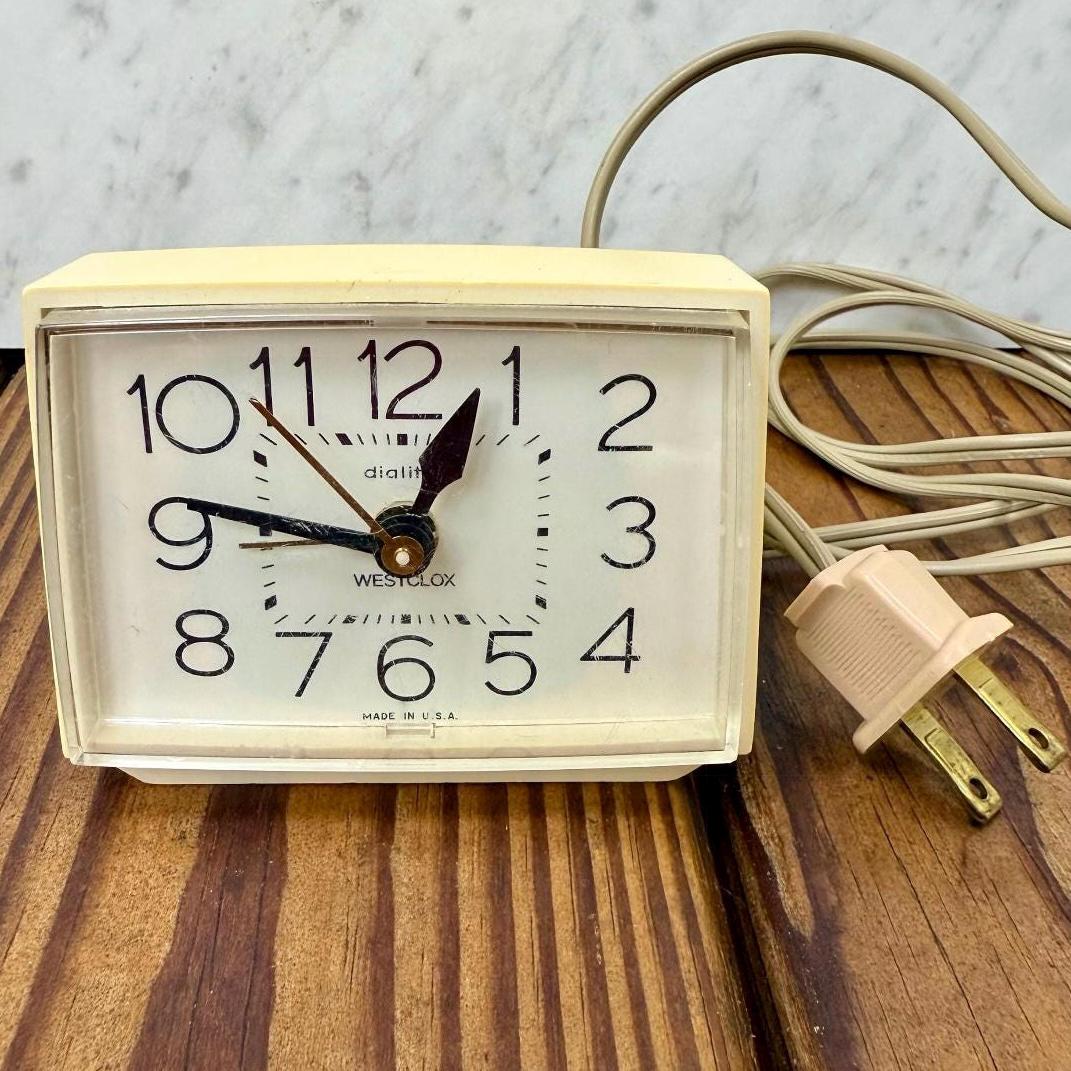 Vintage Westclox Bold II Alarm Clock Model 22190 Working USA Made