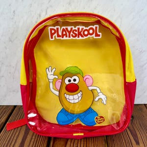 Vintage Playskool Mr Potato Head Mini Backpack Lunch Bag 90s Retro