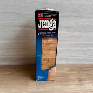 Vintage 1986 Jenga Game - Milton Bradley - Complete in Box