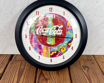 Vintage Antique 1950s Coca Cola Advertising Sign Clock Drink Coca