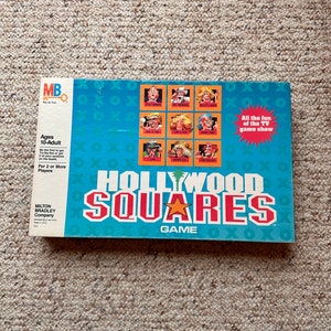 Vintage 1986 Hollywood Squares Board Game by Milton Bradley
