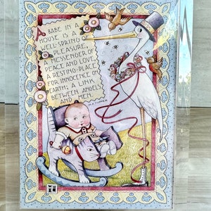 Vintage Mary Engelbreit 5 x 7 Musical Moments Akrylowa ramka na zdjęcia Music Box - Gold Crest Gallery - Moje ulubione rzeczy - Wystrój pokoju dziecięcego