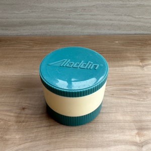 1970's Aladdin Hot or Cold Insulated Thermos - Vintage - Blue and Cream - Nashville, TN