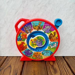 Vintage 1989 Mattel See N Say “Lil Zoo Pals” Animal Sounds Toy – Talking Educational Preschool Game