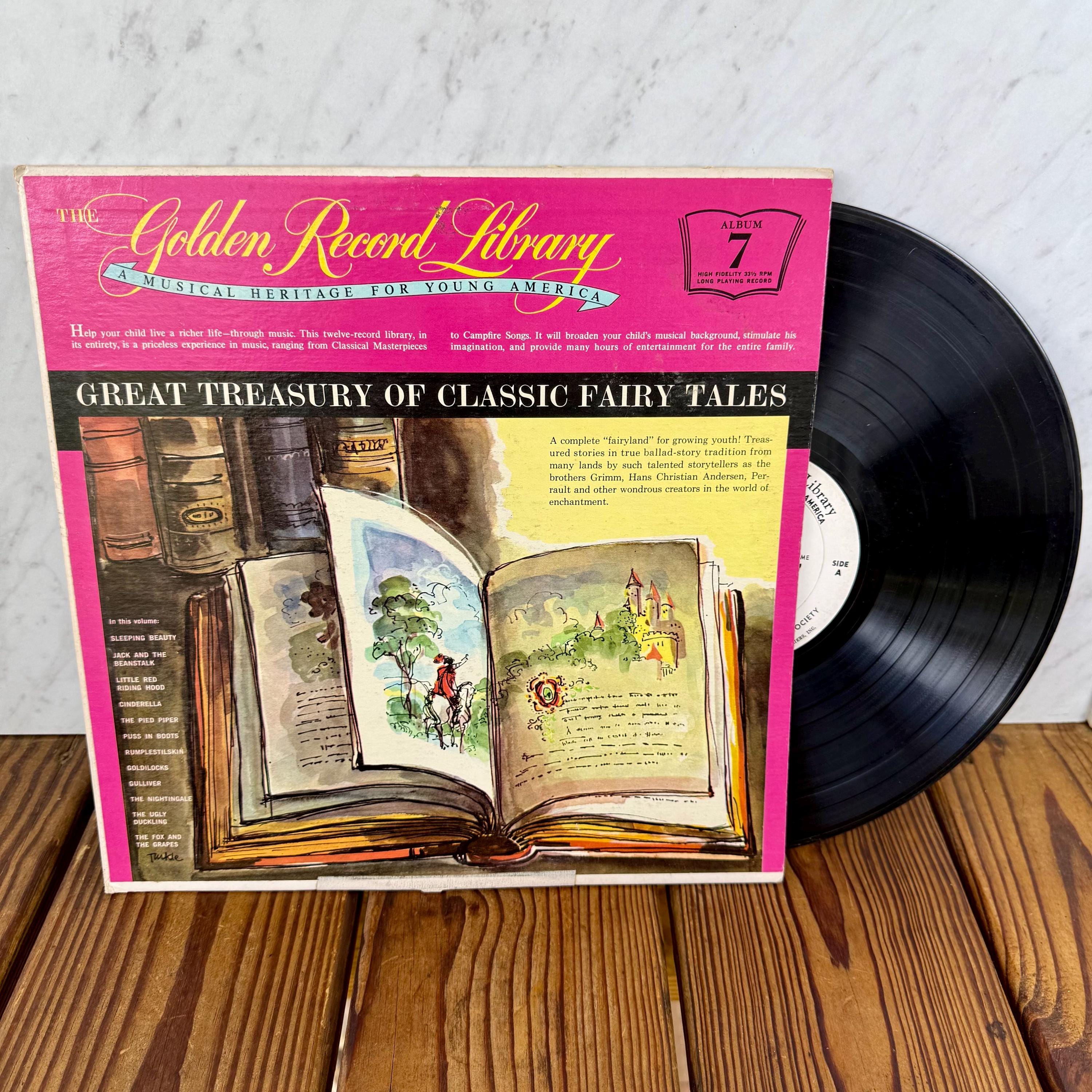 Vintage Golden Record Library Fairy Tales Vinyl LP Vol 7 Children’s ...