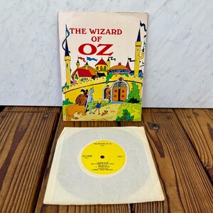 Vintage 1970 The Wizard of Oz Children’s Book & Record - Educational Reading Service - 33 1/3 RPM