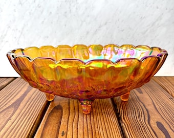 Indiana Glasgirlande Karneval Glas Ringelblume Fuß Obstschale 12 Zoll