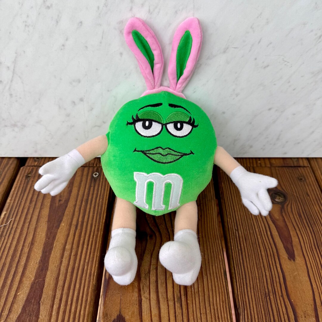 Vintage M&m’s Green Bunny Plush 2004 | Easter Candy Character Toy | 12 ...