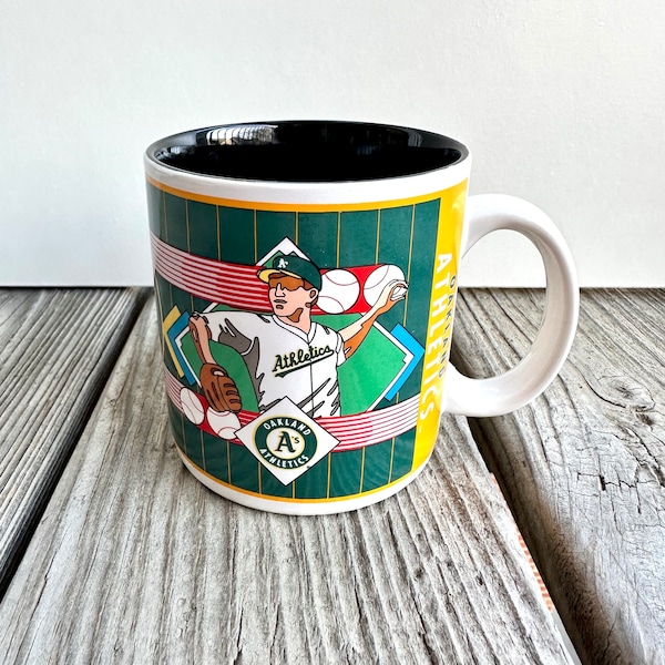 Vintage 1993 Oakland Athletics A's MLB Baseball Team Coffee Mug by Sports Impressions - Made in Korea