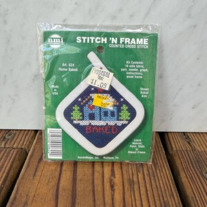 Vintage 1980s Cross Stitch Kit: Home Baked Humor Decor - NeedleMagic