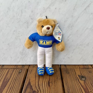 Vintage St. Louis Rams Plush Football Ornament: 1995 NFL Plushie