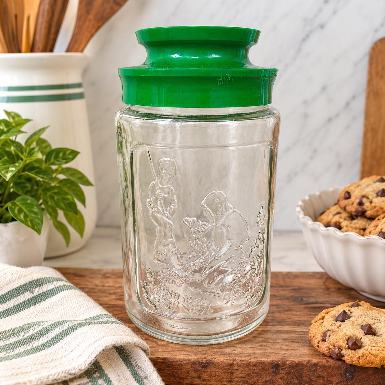 Vintage Glass Tang Jar - Etsy