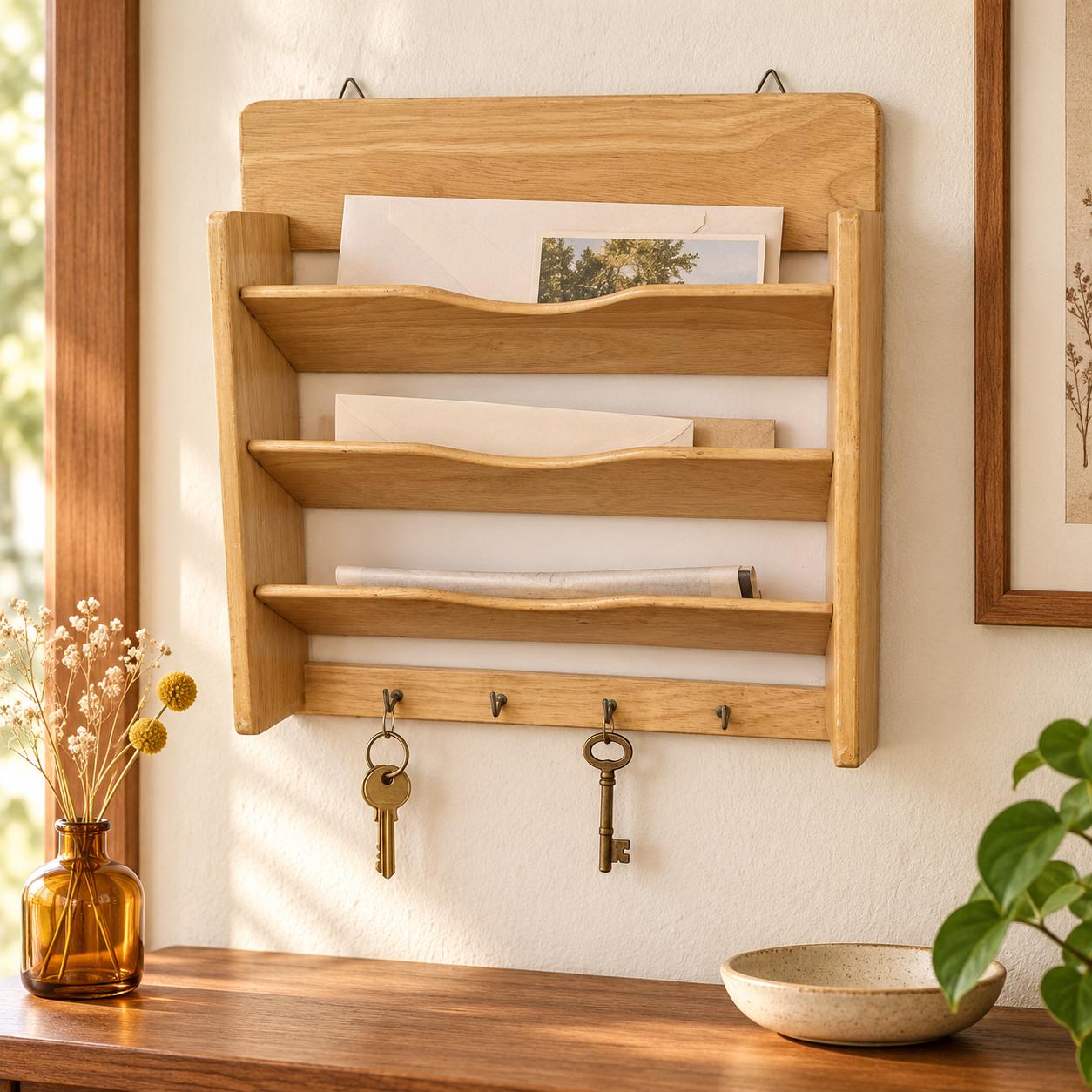 Vintage Mail Wall Rack - Etsy