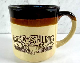 Vintage 1984 Hardee's Rise and Shine mok diner koffiekopje fastfood reclame