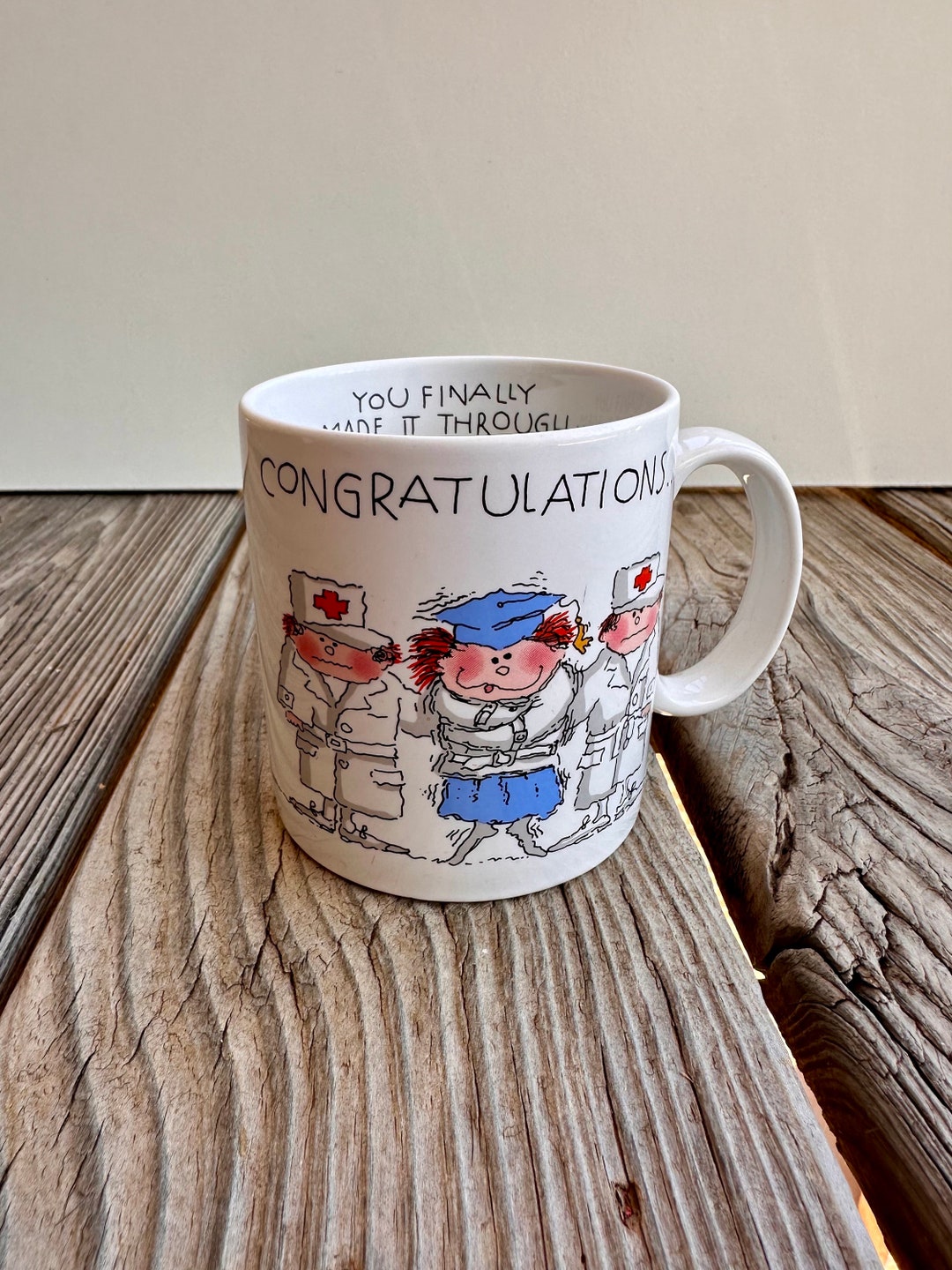 Vintage 1986 Applause Graduation Mug: Nurse & Graduate Gift - Etsy
