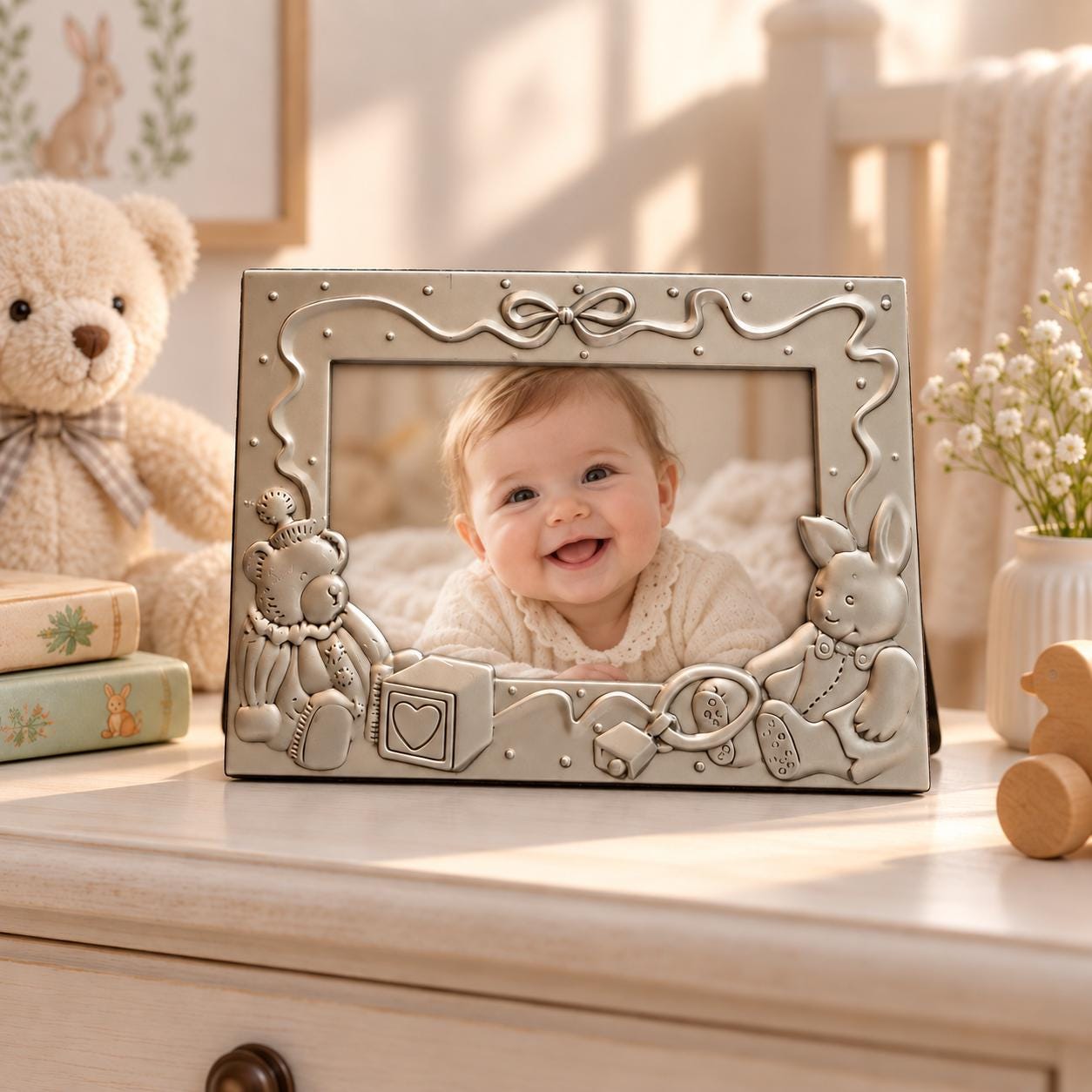 Vintage Teddy Bear Picture Frame - Etsy