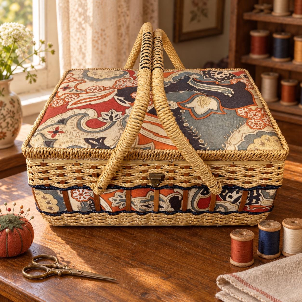 Made in Japan Sewing Basket - Etsy