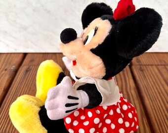 ヴィンテージ 1980年代 ミニーマウス ぬいぐるみ – 8インチ 座った