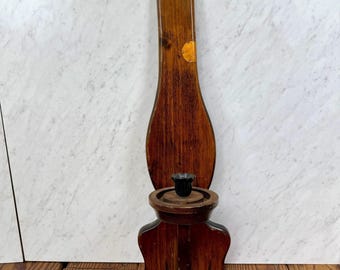 Applique da parete vintage in legno con portacandele – Decorazione rustica coloniale primitiva
