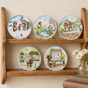 1976年製 Joan Walsh Anglund ヴィンテージ陶器 現状渡し Joan Walsh Anglund Plate - Etsy