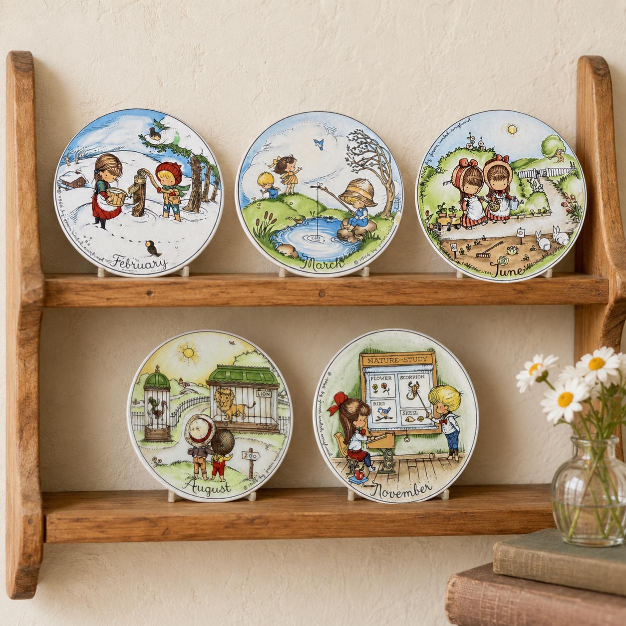 Joan Walsh Anglund Month Plates - Etsy
