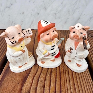 Three Little Pigs Figurines - Etsy