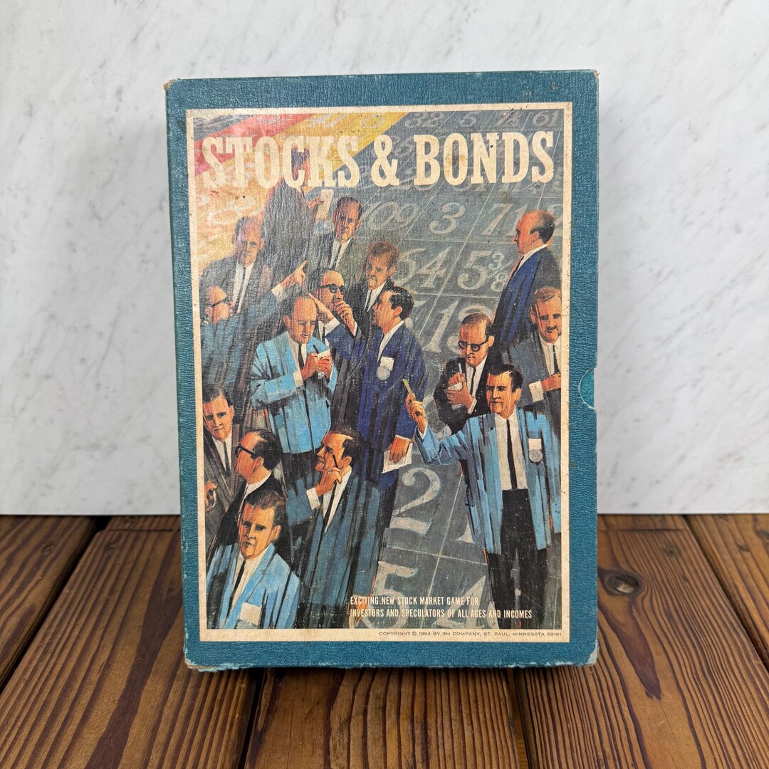 Vintage 1964 Stocks and Bonds Board Game by 3M Never Played Complete - Etsy