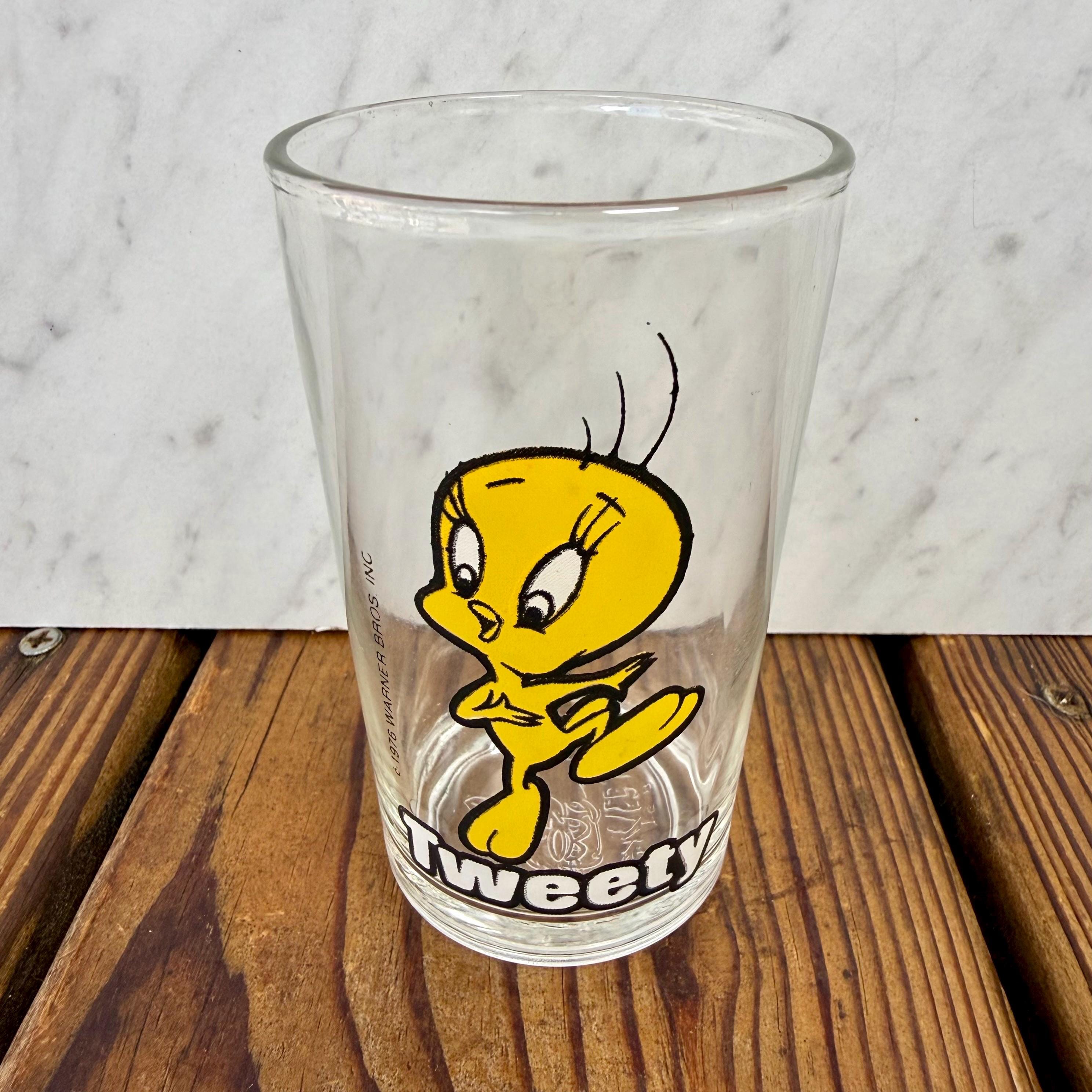 Vintage Tweety Bird Juice Glass 1976 Warner Bros Looney Tunes