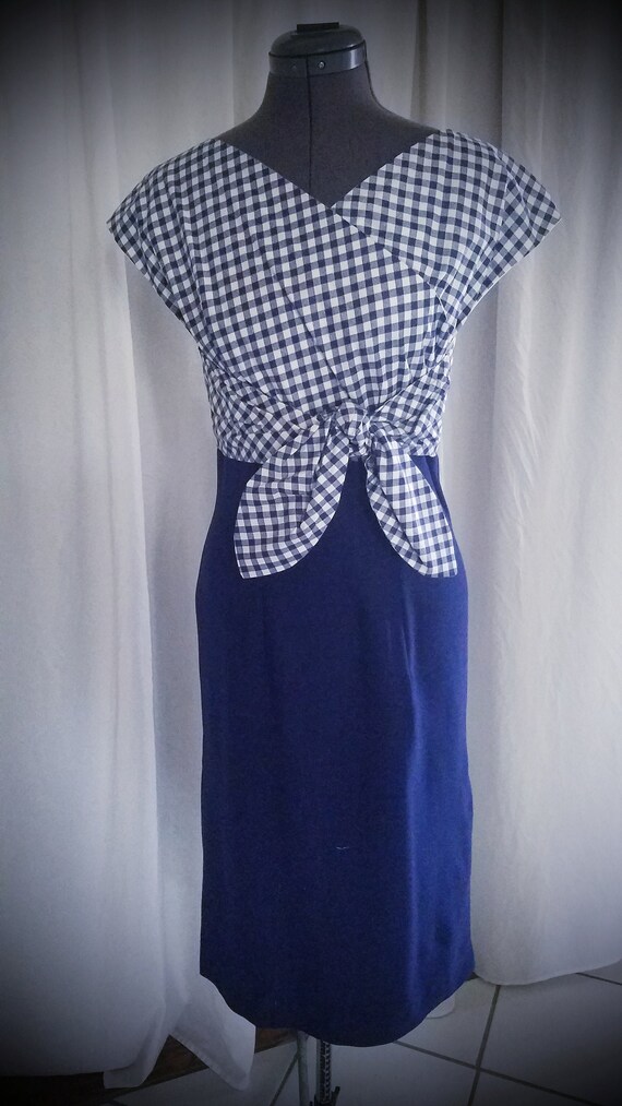 princess polly baby blue dress Blue Gingham Crisscross Dress