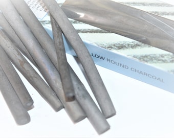 34 Assorted Willow Charcoal Sketch Drawing Natural Charcoal Sticks Drawing 3mm & 8mm sizes