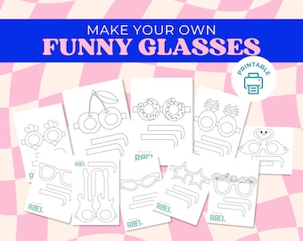 10 óculos de papel para impressão, atividades infantis, modelo de óculos de papel, atividade artesanal para crianças, modelo de óculos de sol para artesanato imprimível, impressão