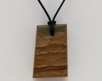 Picture Jasper Pendant Necklace, Free Shipping (19248), Landscape Jasper Necklace, Jasper Pendant, Pendantlady