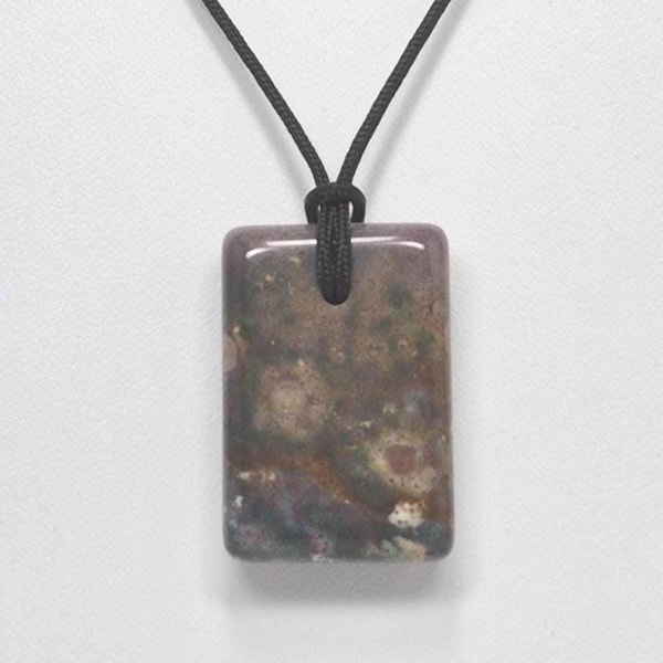 Ocean Jasper Pendant Necklace, Free Shipping (25379), Ocean Jasper Necklace, Jasper Pendant, Pendantlady