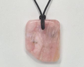 Pink Opal Pendant Necklace, Free Shipping (25338), Australian Pink Opal Necklace, Opal Pendant, Pendantlady