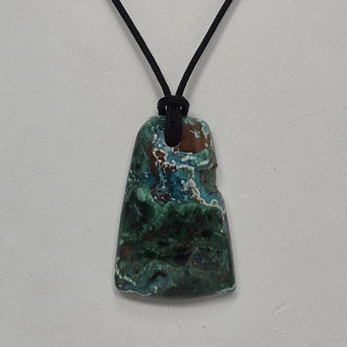 Malachite, Cuprite, Chrysocolla Pendant Necklace, Free Shipping (25315), Malachite Necklace, Cuprite Pendant, Pendantlady